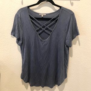 Charlotte Russe Blue Tee M/L